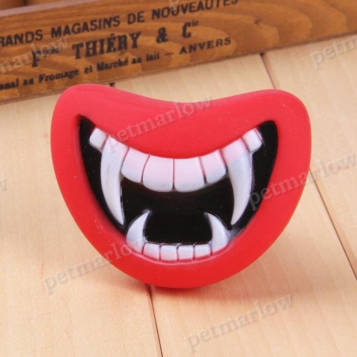 Funny Devil's Lip Squeaky Dog Toy – view 3