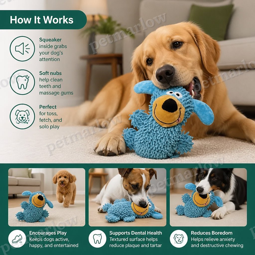 Giggling Dog-Color Tooth-Cleaning Toy – view 4