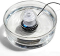 Glass Cat and Dog Water Fountain 90oz/2.7L, Automatic Pet Water Dispenser with Quiet Pump