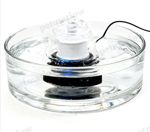 Glass Cat and Dog Water Fountain 90oz/2.7L, Automatic Pet Water Dispenser with Quiet Pump – view 5