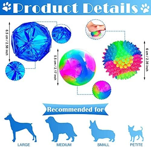 Glow in The Dark Dog Toys Soccer Ball with Straps – view 7
