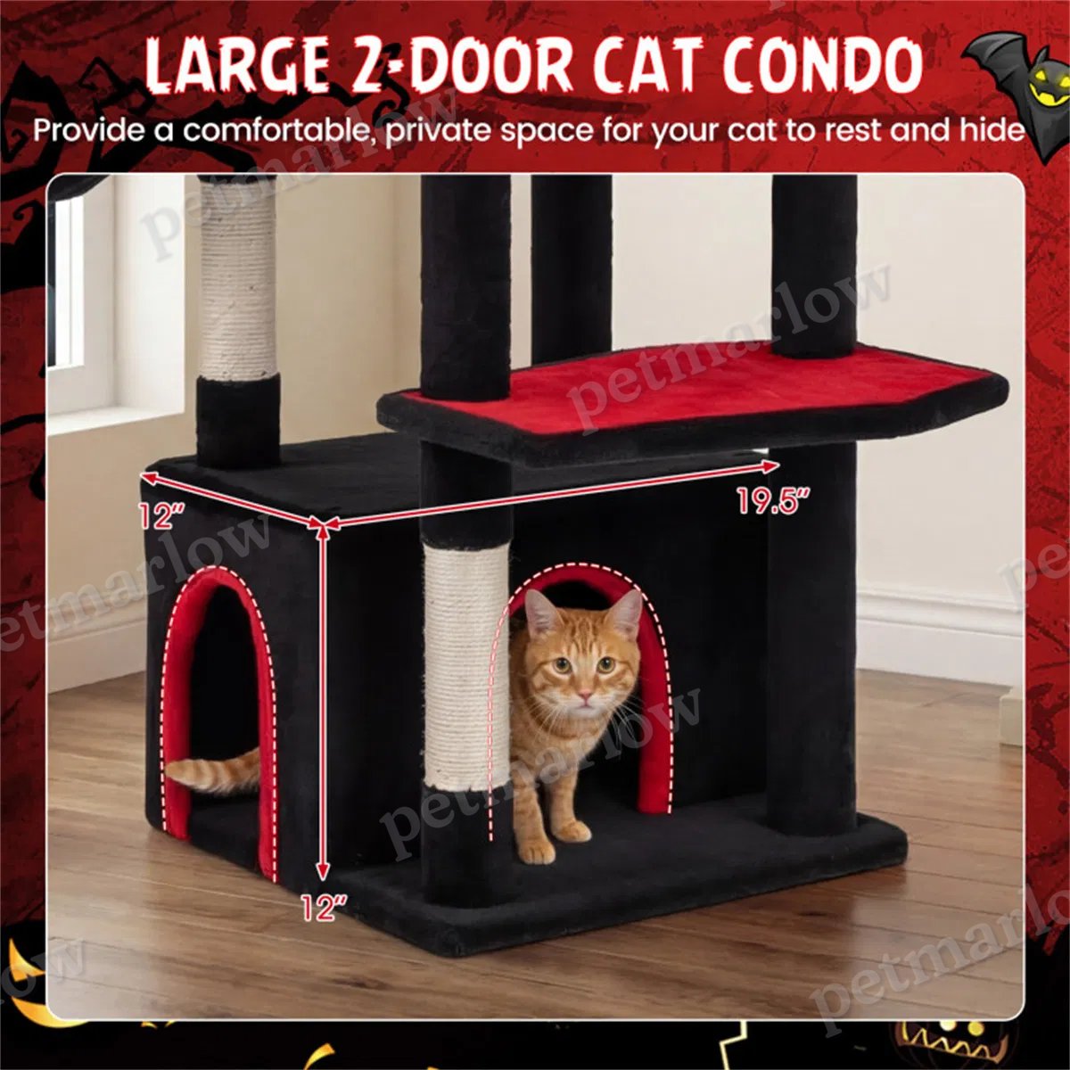 Gothic 5-Level Cat Tree with Sisal Scratching Posts – view 4