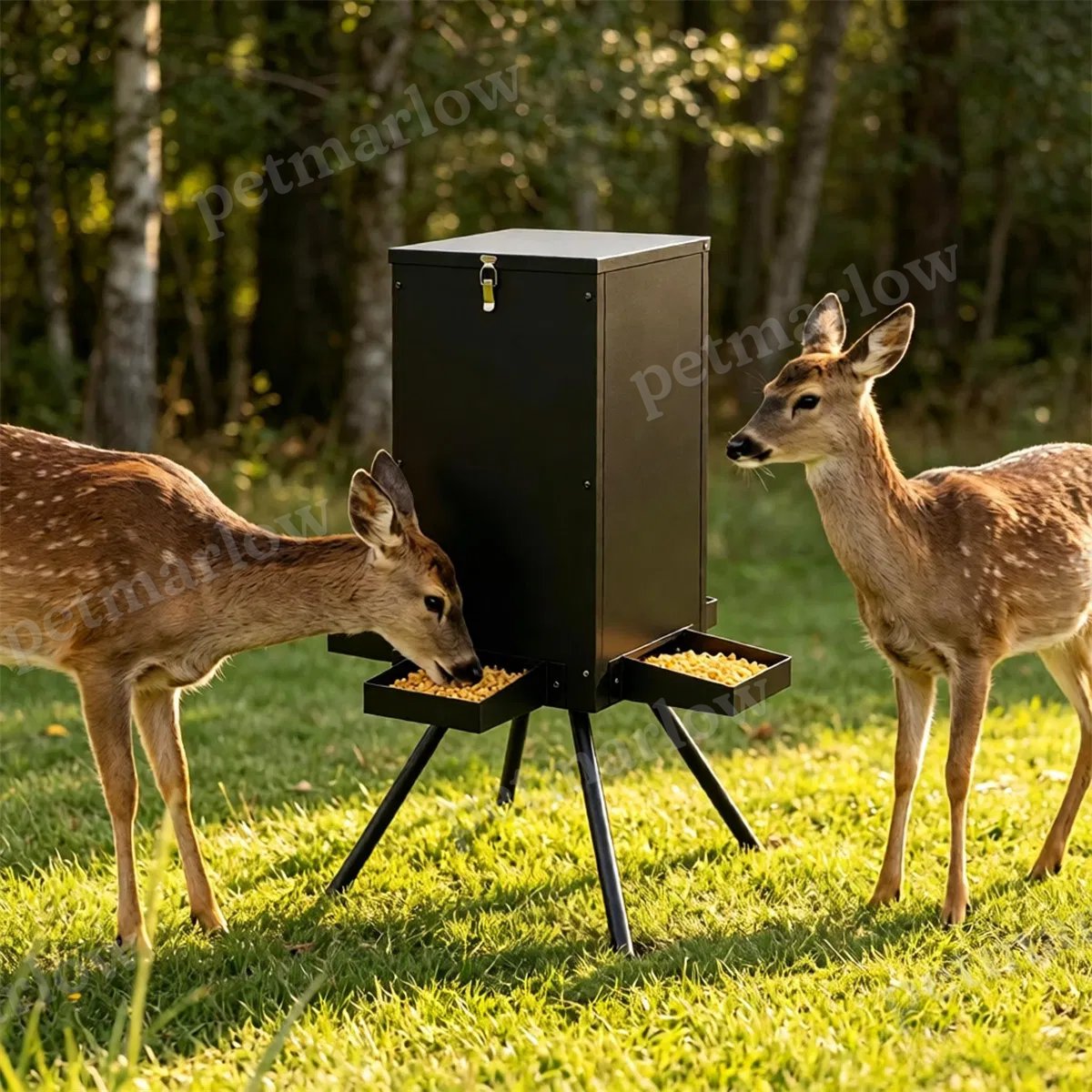 Gravity Deer Feeder with 14 Gallon Capacity and 4 Feeding Trays – view 3