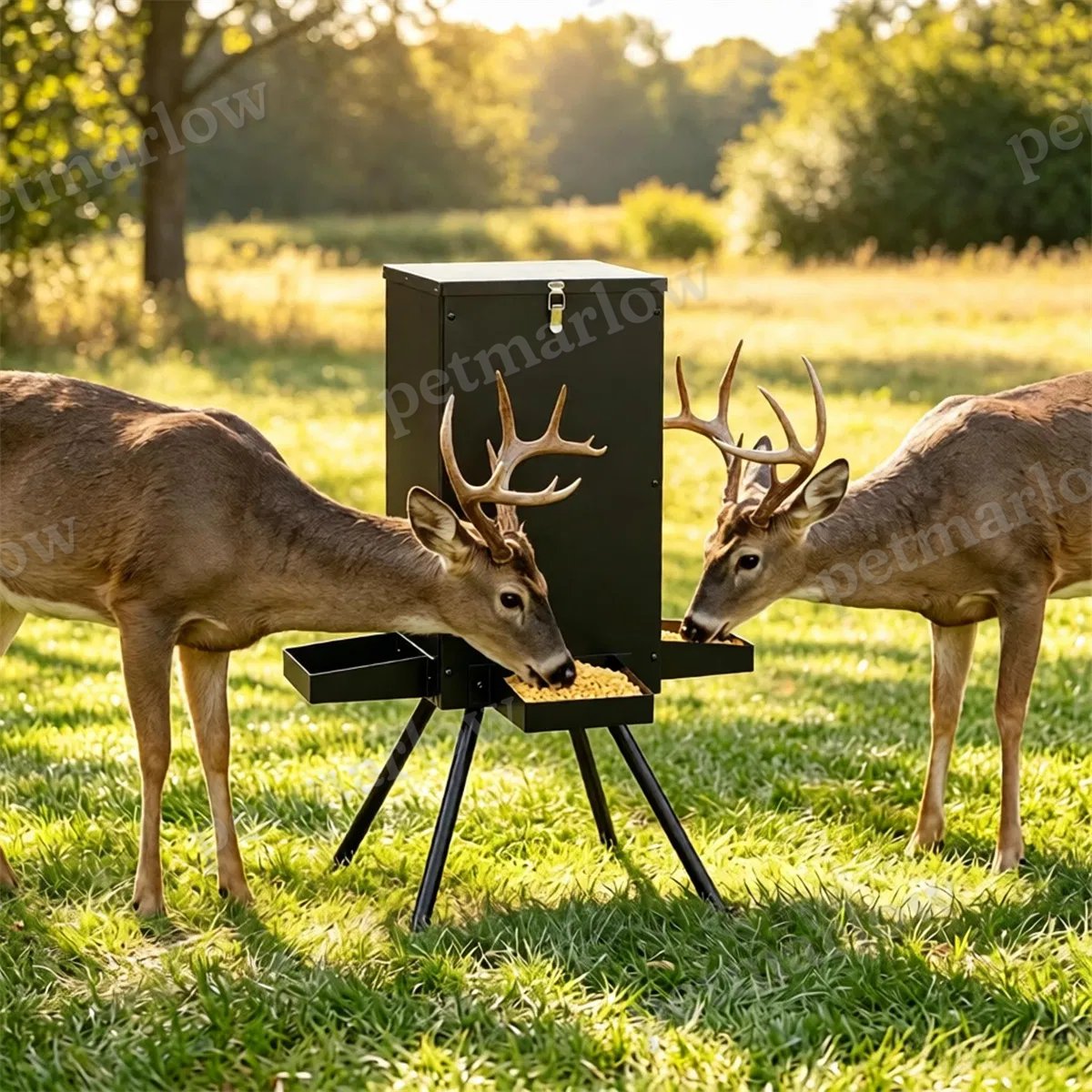 Gravity Deer Feeder with 14 Gallon Capacity and 4 Feeding Trays – view 4