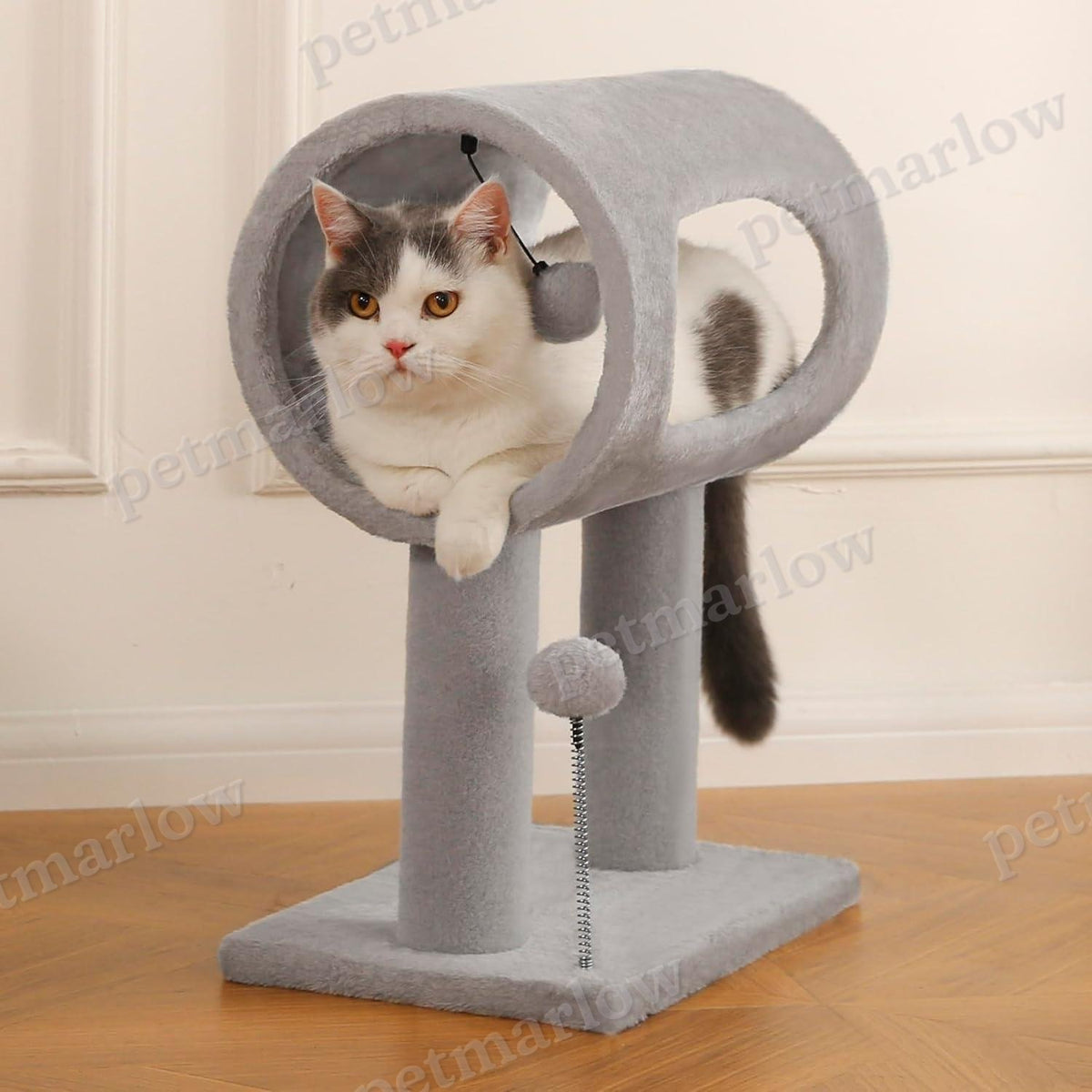 Indoor Cat Tree with Tunnel and Scratching Post for Play – view 5