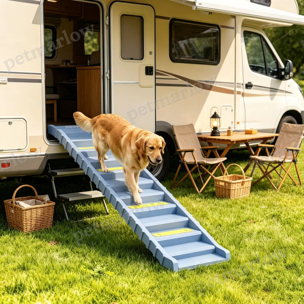 Gray Portable Dog Ramp for Easy Car Access – view 5