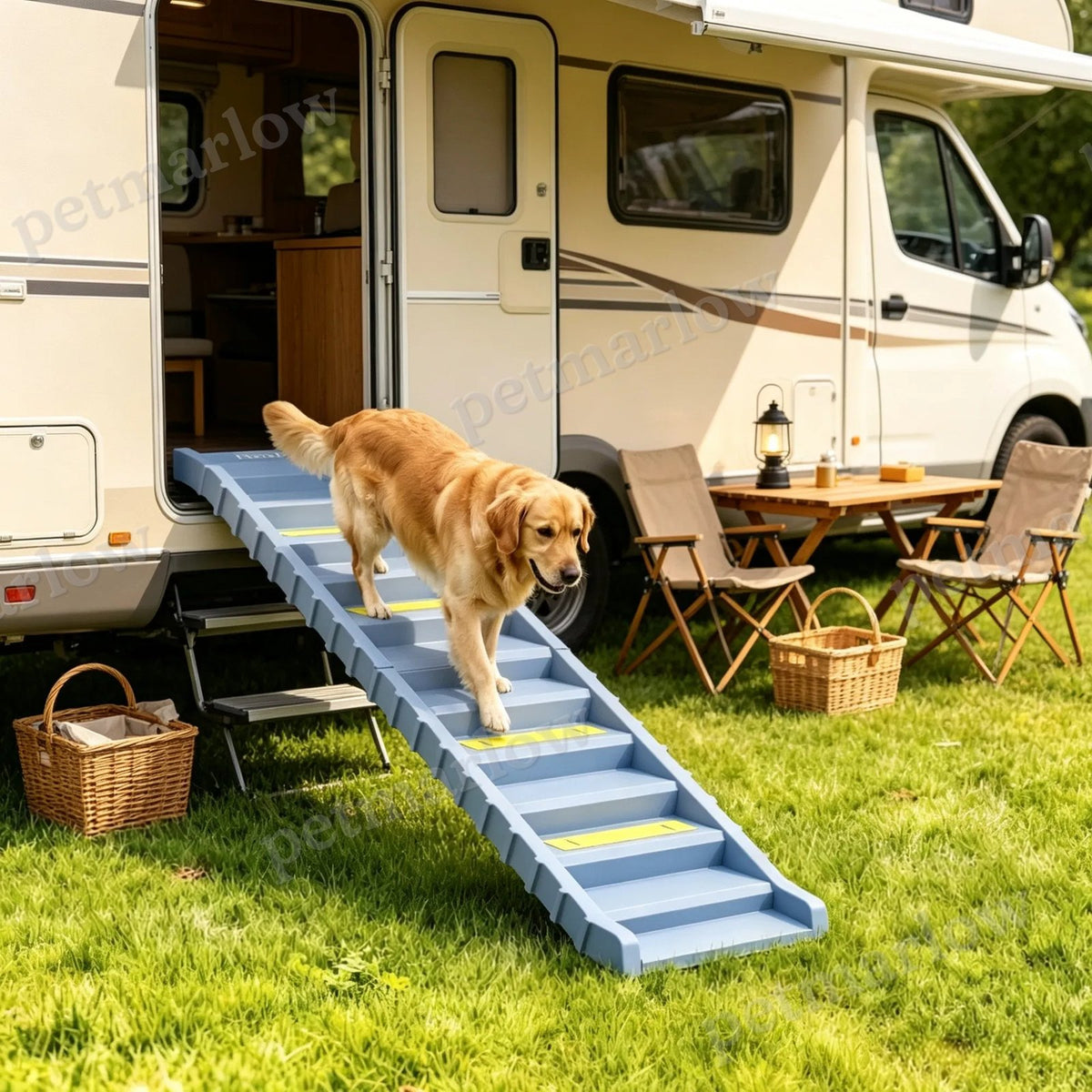 Gray Portable Dog Ramp for Easy Car Access – view 5