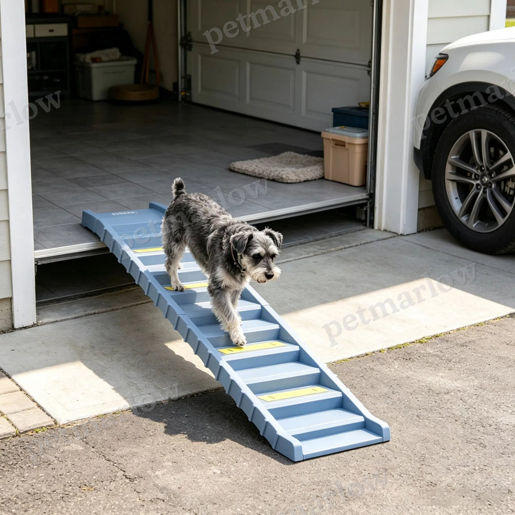 Gray Portable Dog Ramp for Easy Car Access – view 6