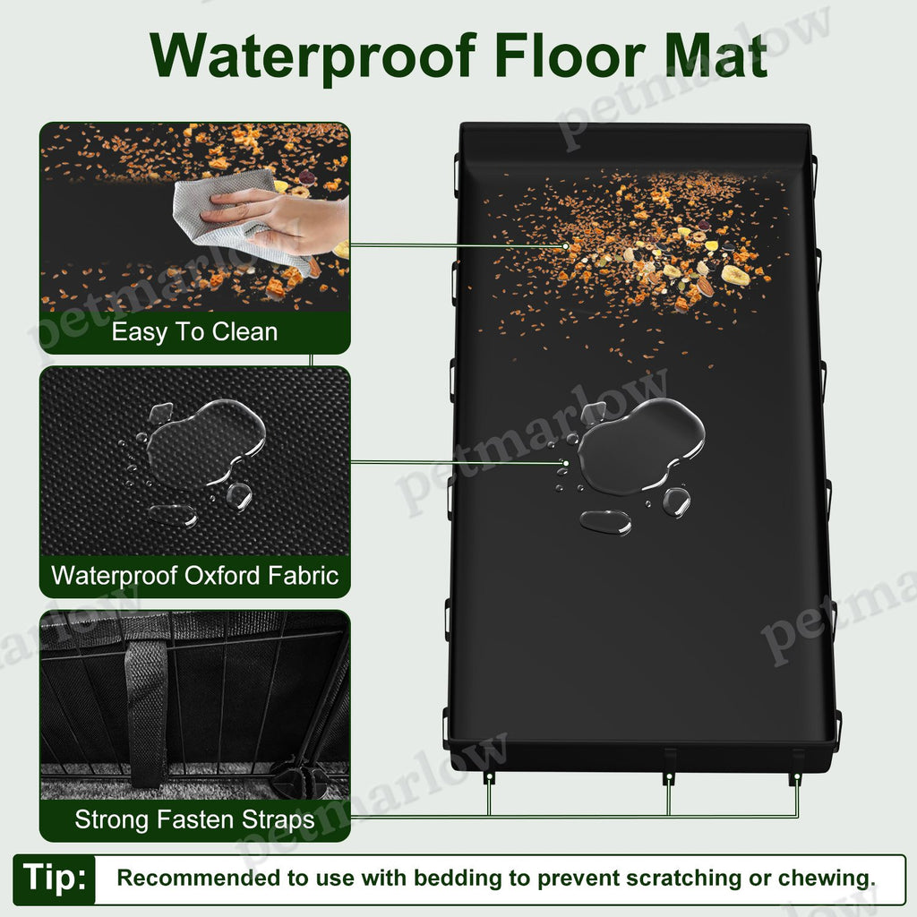 Guinea Pig Cage Playpen with Waterproof Floor Mat – view 5