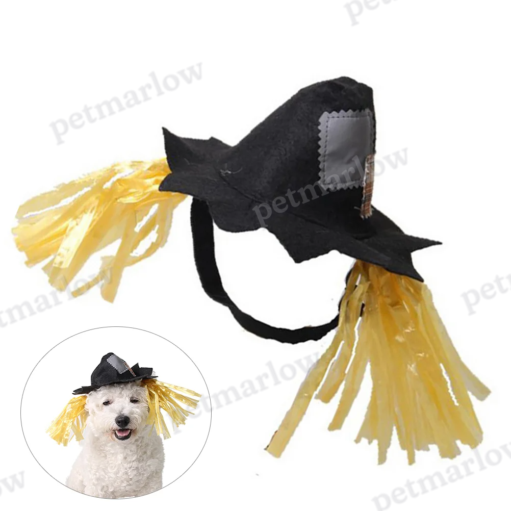 Halloween Costume Scarecrow Hats Pet Holiday Party Supplies – view 2
