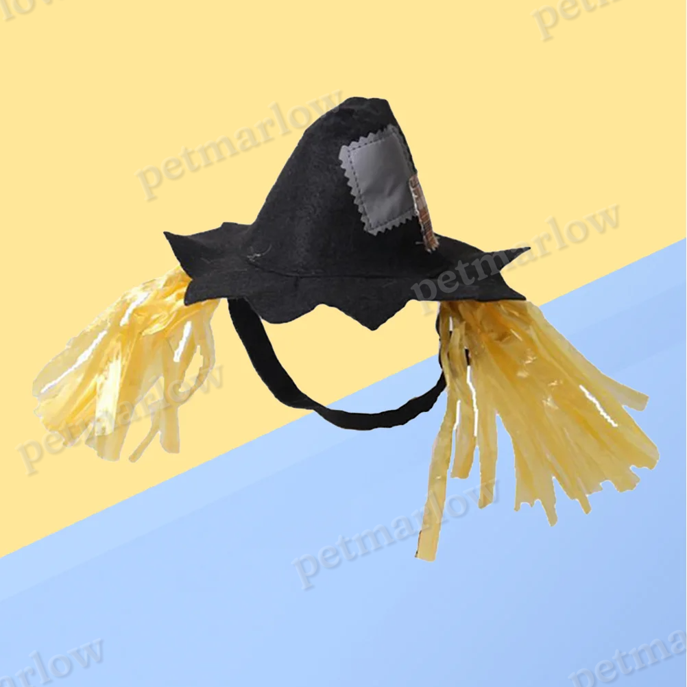 Halloween Costume Scarecrow Hats Pet Holiday Party Supplies – view 5