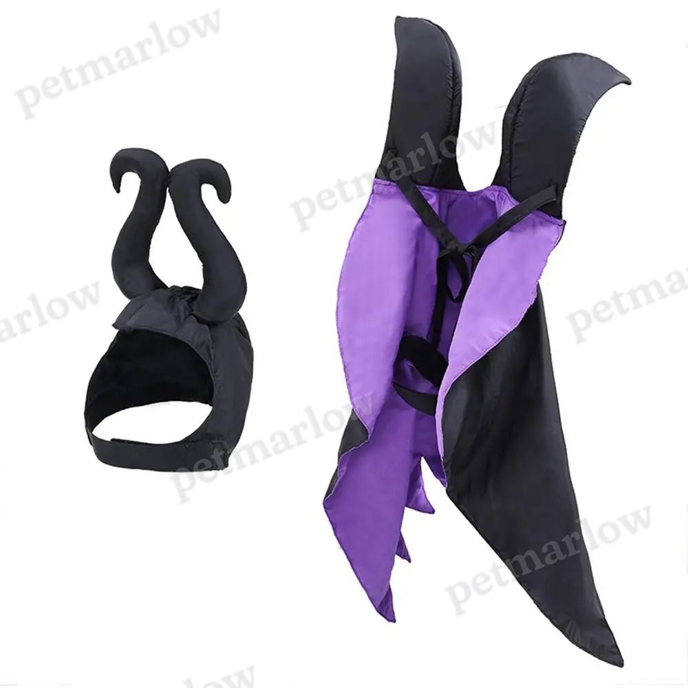 Halloween Dog Witch Cloak Halloween Cloak Hat Outfit Cosplay Clothes – view 2