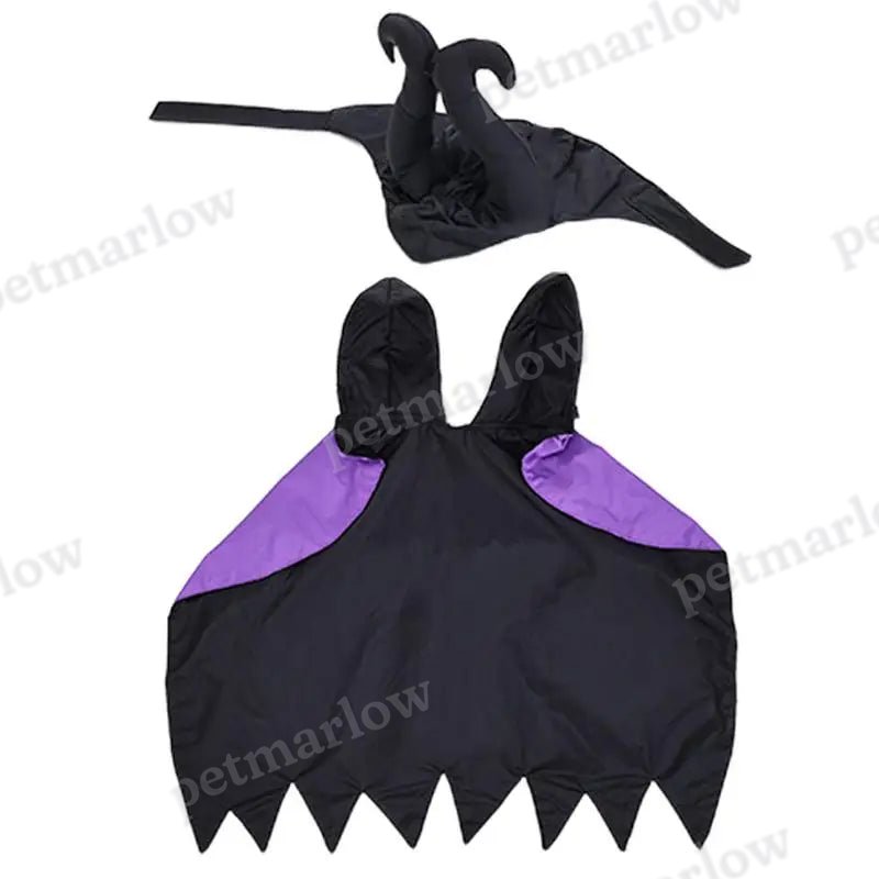 Halloween Dog Witch Cloak Halloween Cloak Hat Outfit Cosplay Clothes – view 3