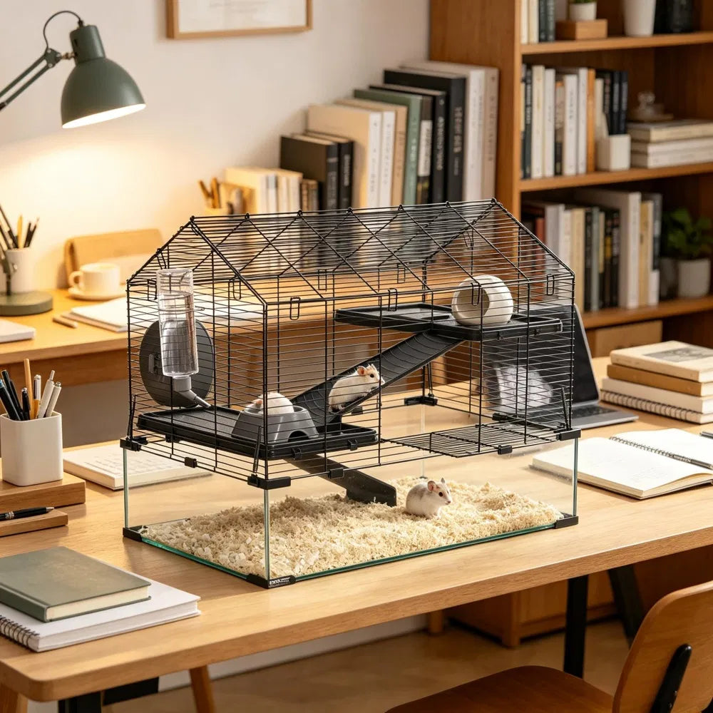 Hamster Cage for Secure and Spacious Living