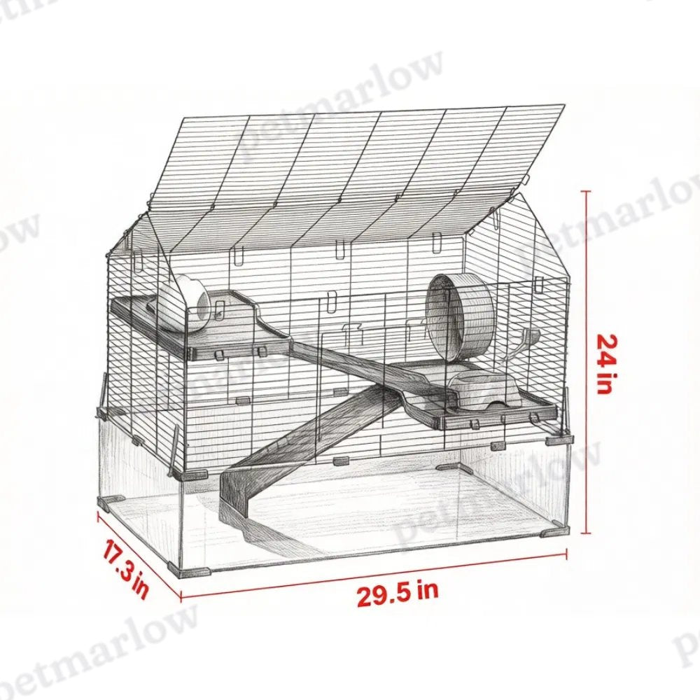 Hamster Cage for Secure and Spacious Living – view 4