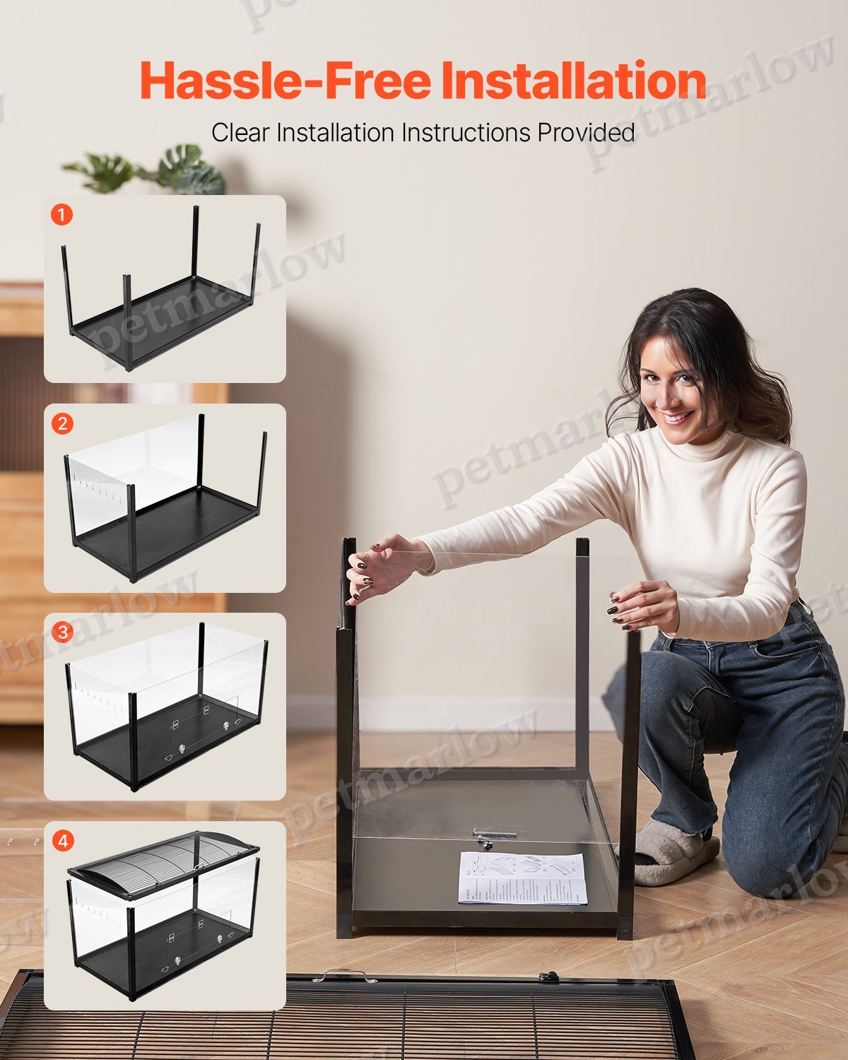 Hamster Cage Habitat for Small Animals with 360-Degree View – view 5
