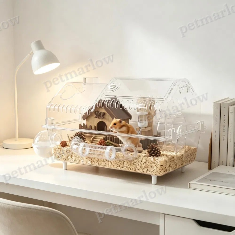 Hamster Cage with Exercise Wheel and Accessories – view 4