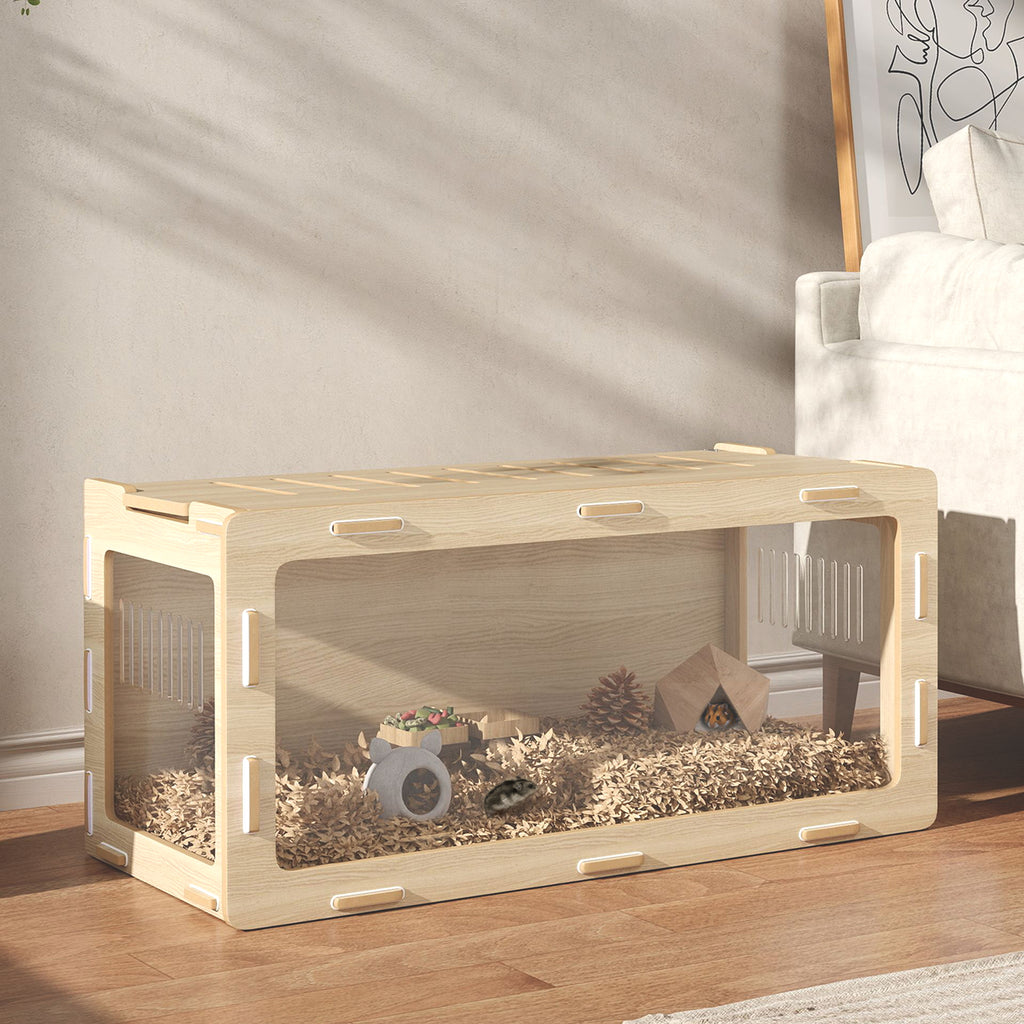 Hamster Cage with Acrylic Panels for Small Animals