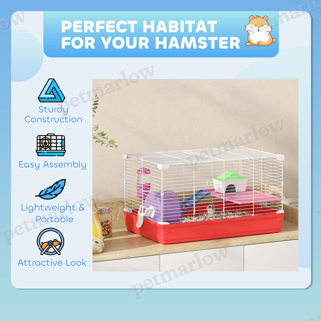 Hamster Cage with Exercise Wheel and Accessories – view 6