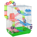 Hamster Cage with Exercise Wheels and Tubes for Small Animals