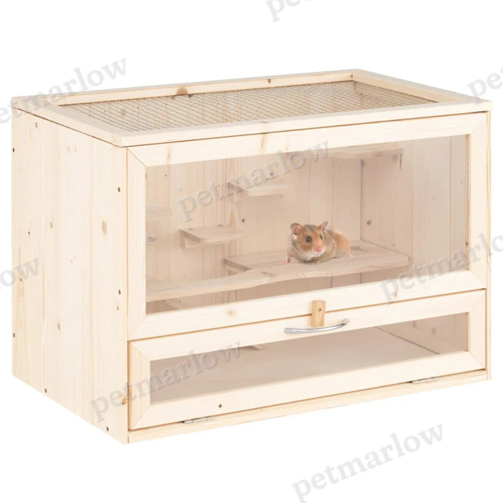 Hamster Cage with Flip Roof and Multi-Ladder Activity Areas – view 3