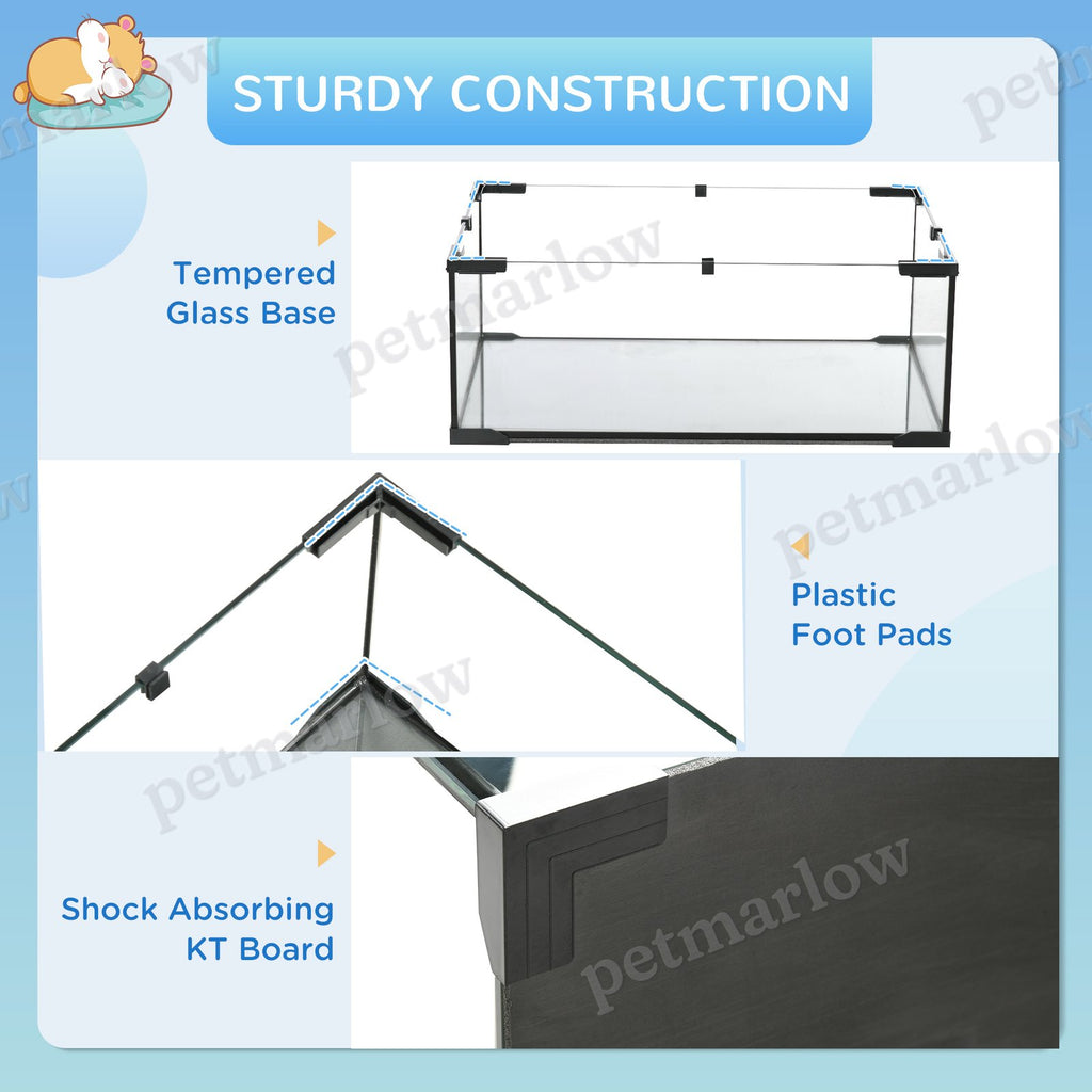 Hamster Cage with Glass Basin for Small Animals – view 4