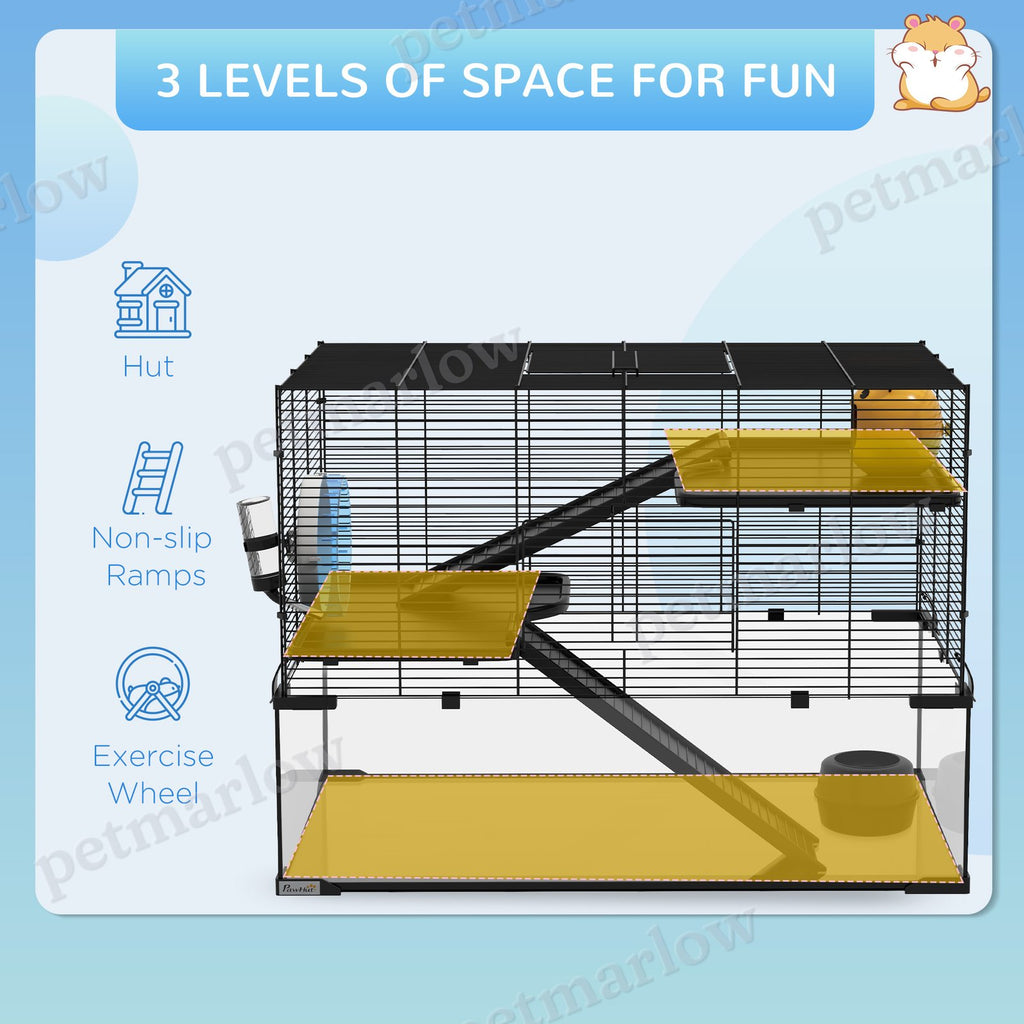 Hamster Cage with Glass Basin for Small Pets – view 6
