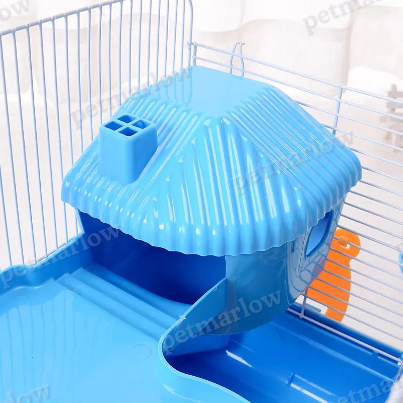 Hamster Cage with Levels and Water Bottle - Compact Cage for Rodents – view 6