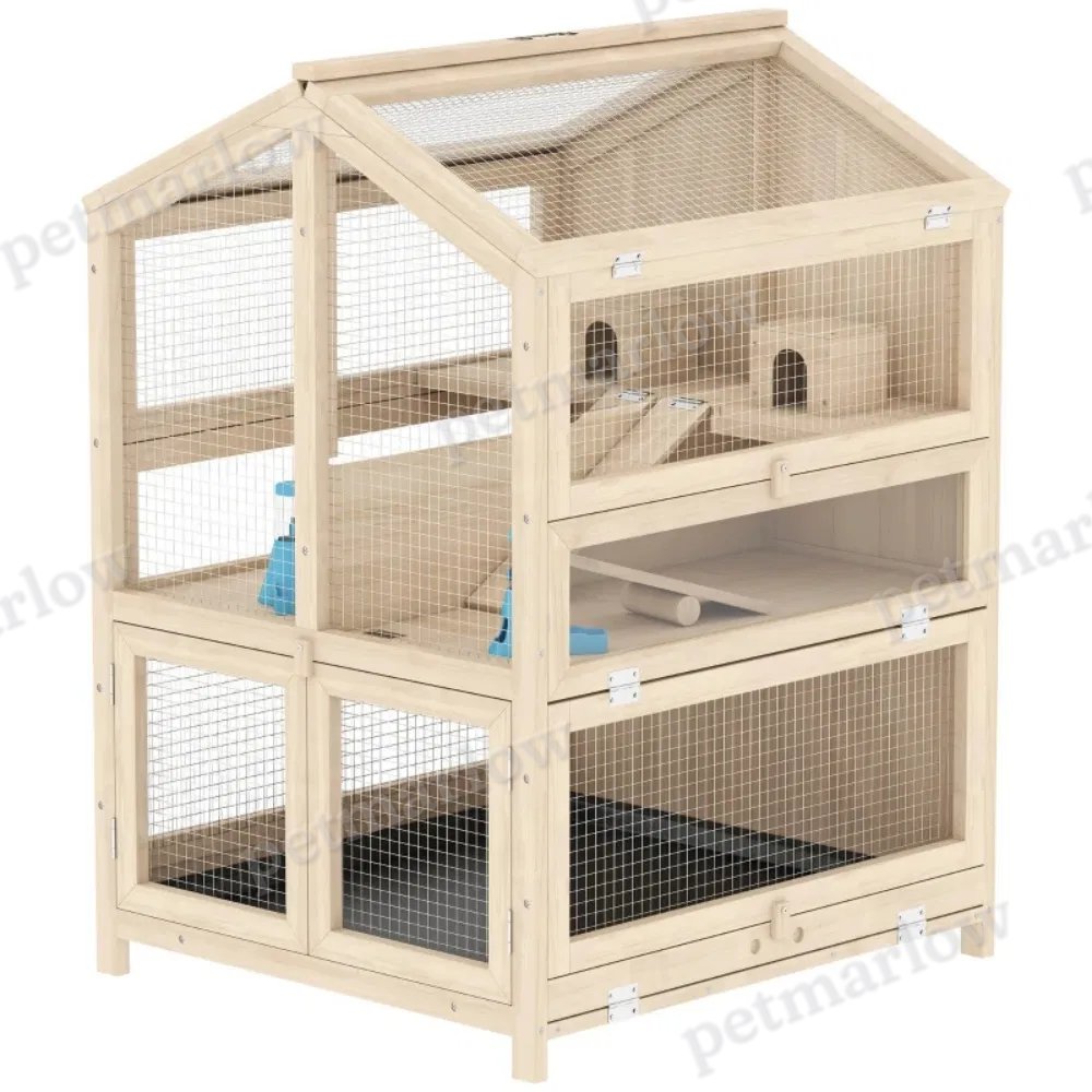 Hamster Cage with Three-Level Habitat and Easy Cleaning – view 5