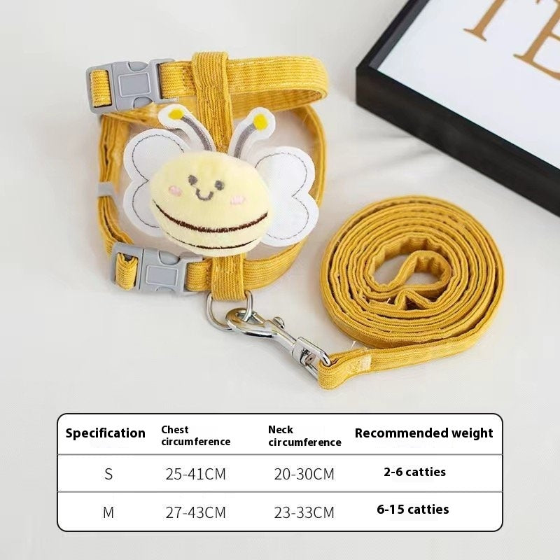 Hand Holding Rope For Pets – Vanilla Yellow / S