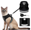 Harness For Cats With Leash – Black / S