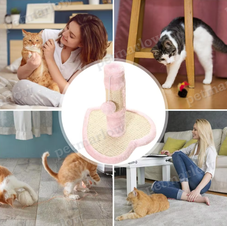 Heart-Shaped or Star-Shaped Cat Tree with Toys – view 6