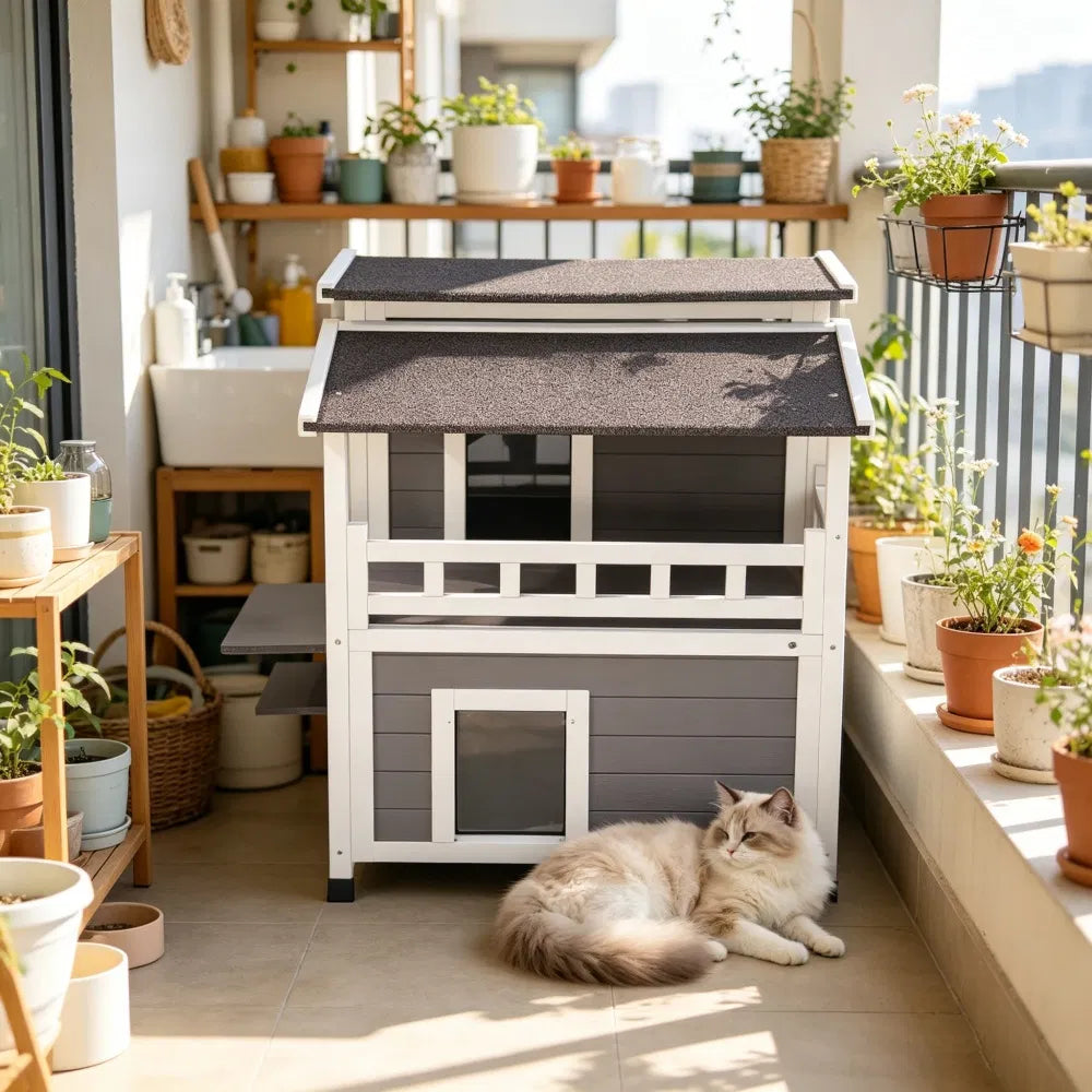 Heated Cat House for Outdoor Comfort – view 2