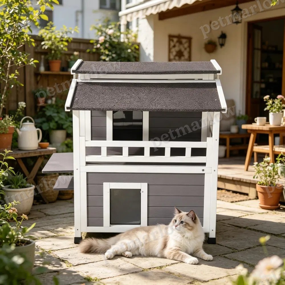 Heated Cat House for Outdoor Comfort – view 3