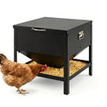 Heavy Duty Chicken Feed Hopper with Lift Top Cover for Poultry – view 2