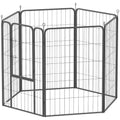 Heavy Duty Dog Playpen for Indoor and Outdoor Use – Black