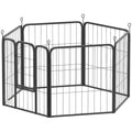 Heavy Duty Dog Playpen for Indoor and Outdoor Use – Black