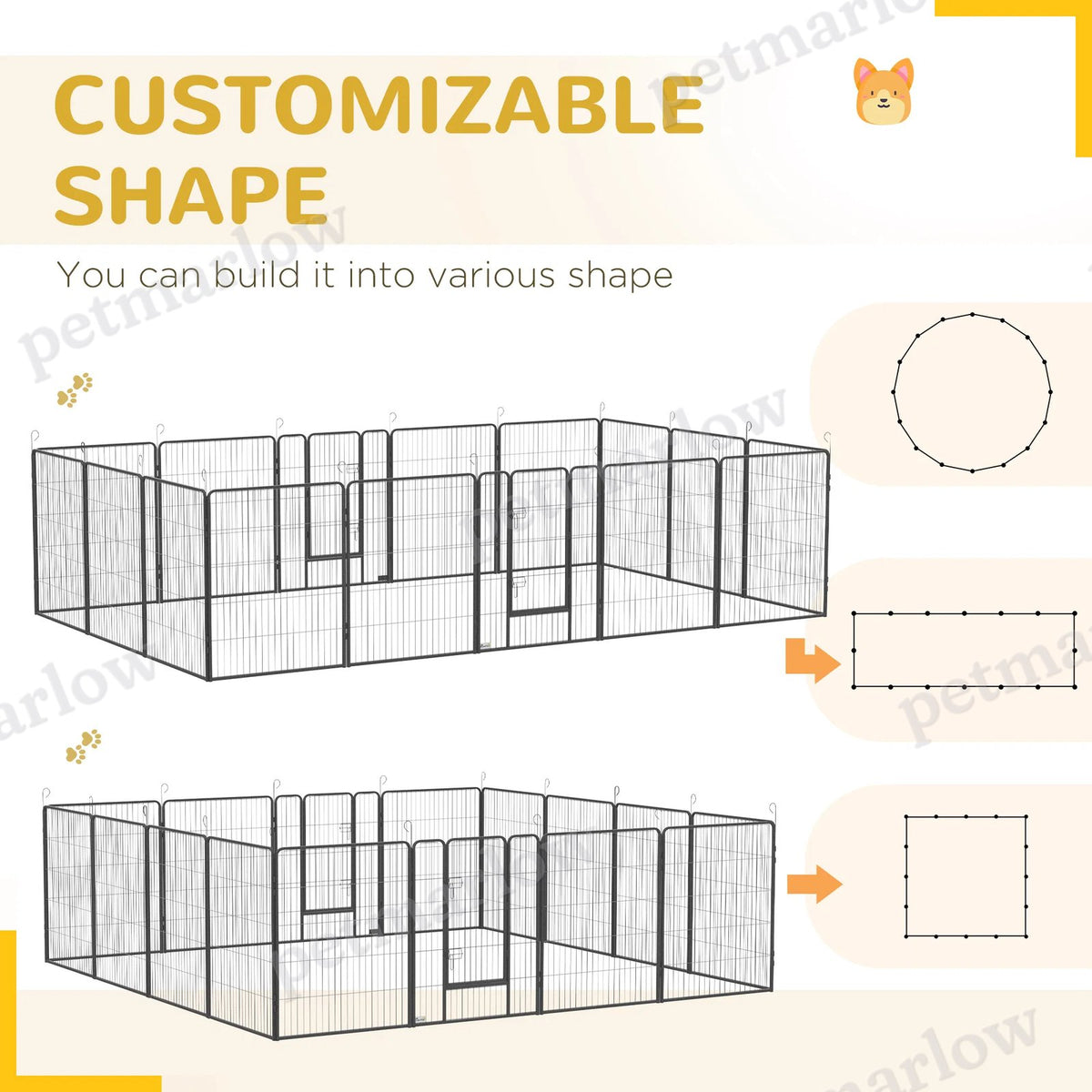 Heavy Duty Dog Playpen for Indoor and Outdoor Use – view 3