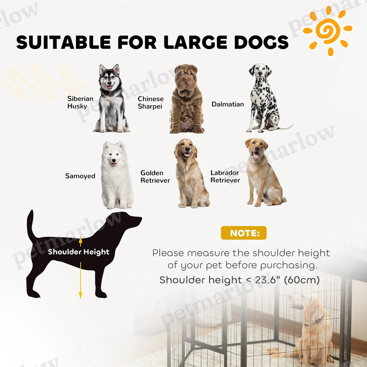 Heavy Duty Dog Playpen for Indoor and Outdoor Use – view 4