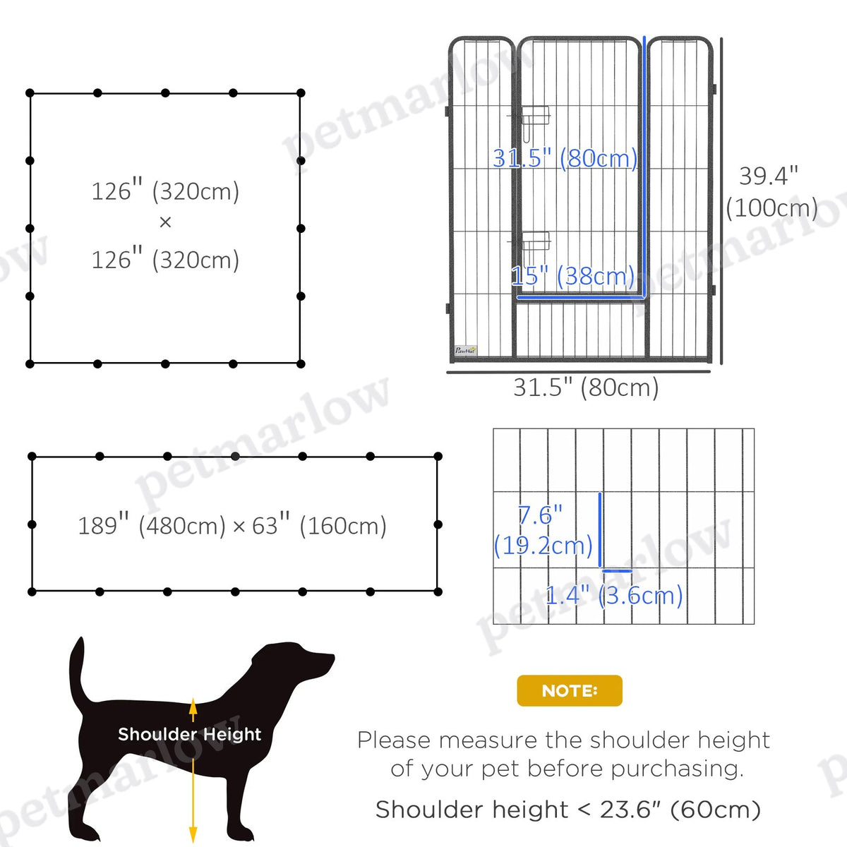 Heavy Duty Dog Playpen for Indoor and Outdoor Use – view 6