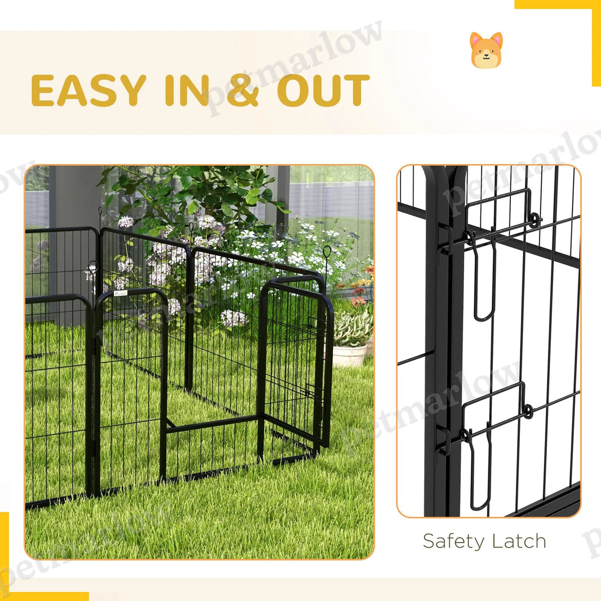 Heavy Duty Dog Playpen for Small to Medium Pets – view 5