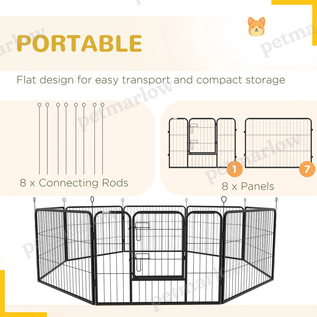 Heavy Duty Dog Playpen for Small to Medium Pets – view 6
