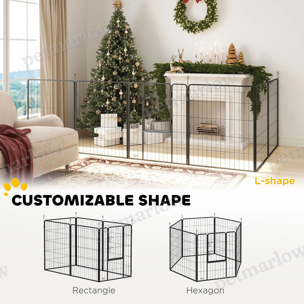 Heavy Duty Dog Playpen with Door for Large Dogs – view 5