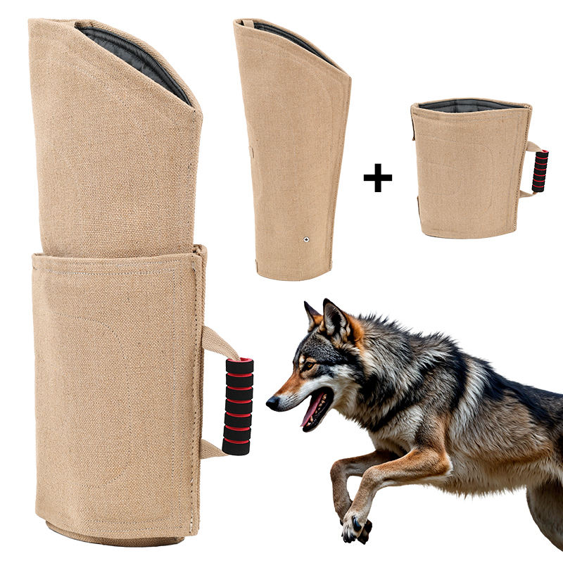 Heavy Duty Nylon Durable Dog Trainer Bite Sleeve Dog Trainer Bite Sleeve – Beige