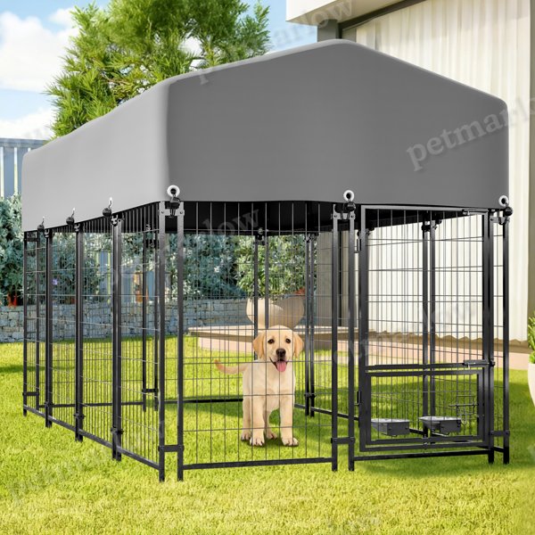 Heavy Duty Outdoor Dog Kennel with Roof – view 5