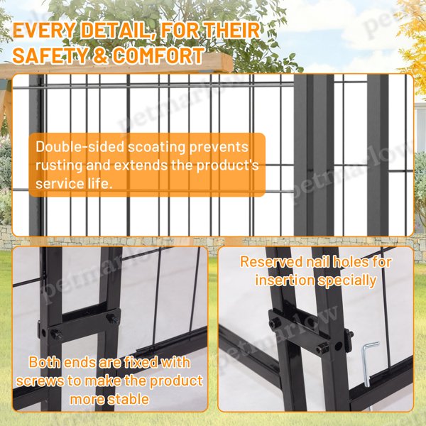 Heavy Duty Outdoor Dog Kennel with Roof – view 6