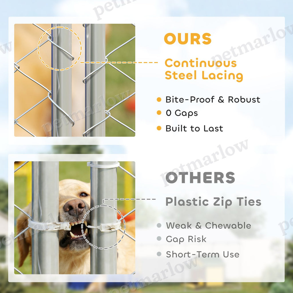 Heavy Duty Outdoor Dog Kennel with Waterproof Roof – view 5