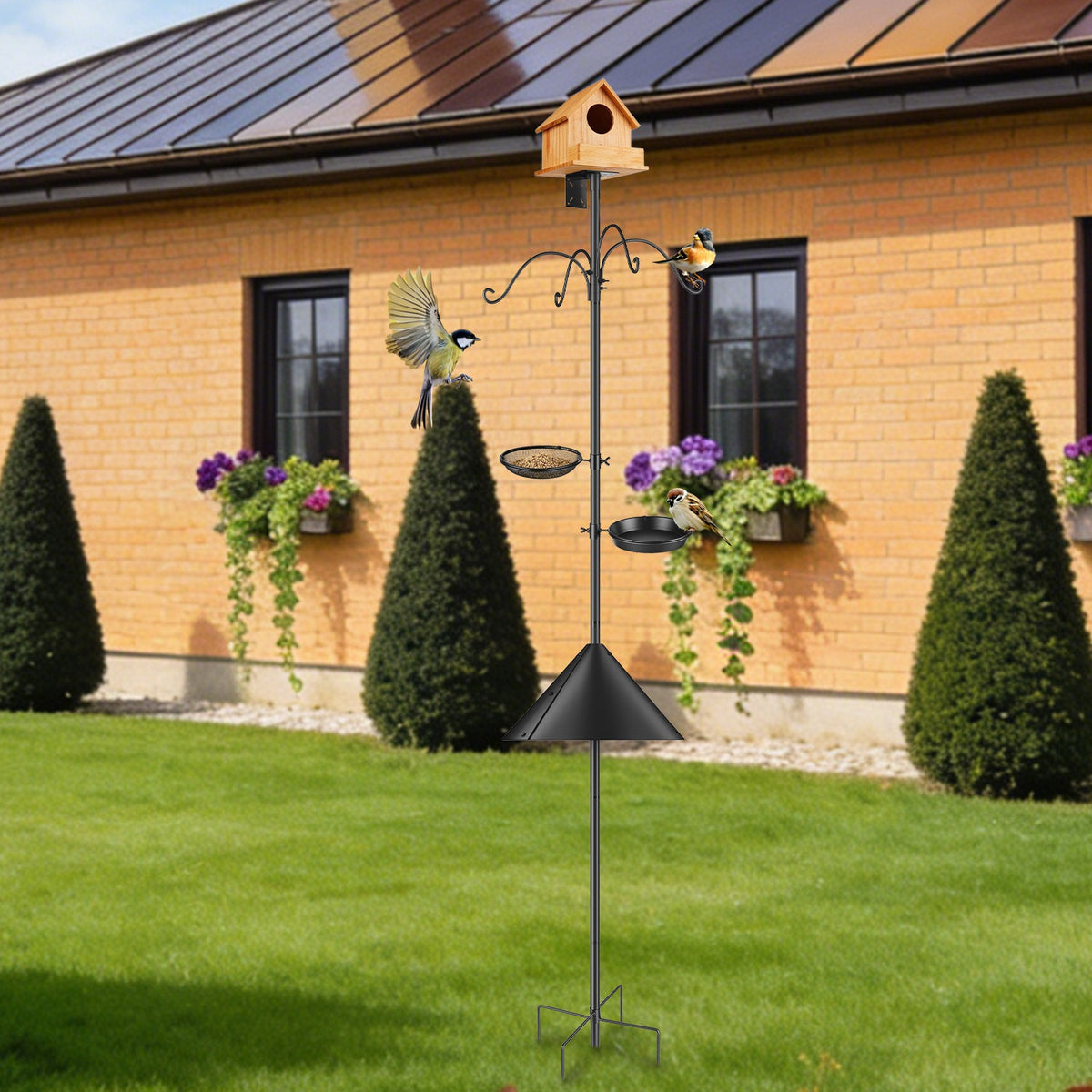 Heavy-Duty Squirrel Proof Bird Feeder Pole
