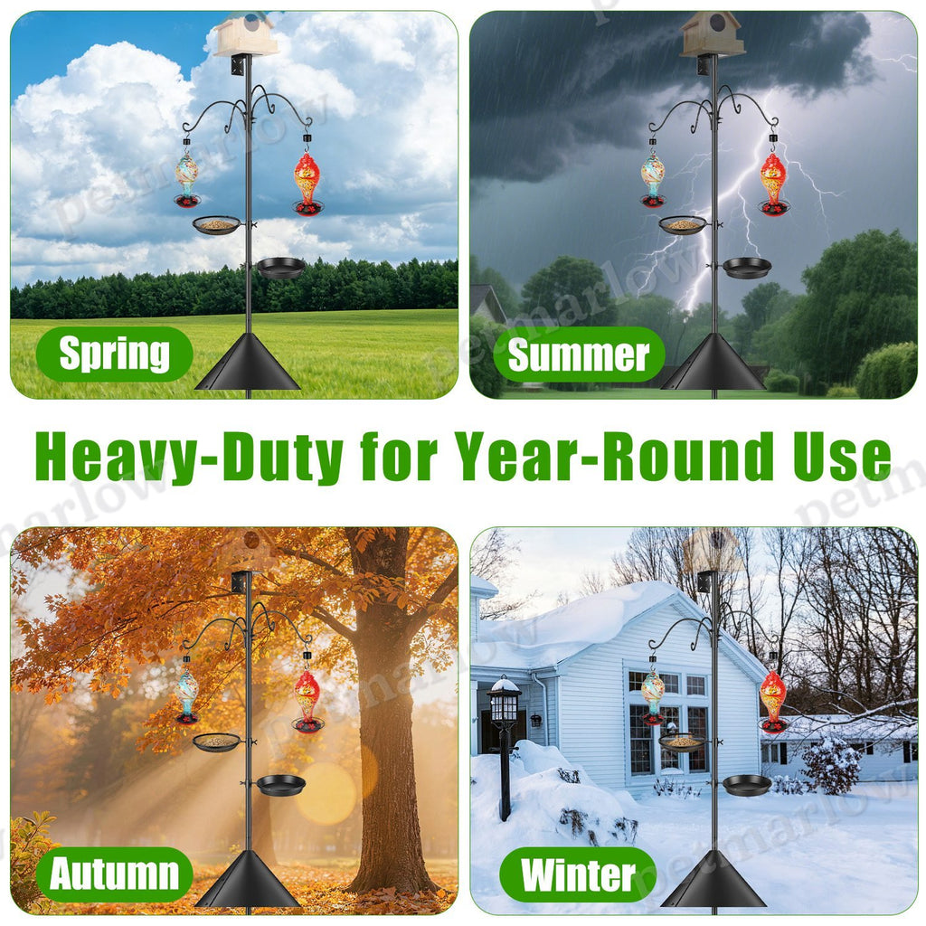 Heavy-Duty Squirrel Proof Bird Feeder Pole – view 3