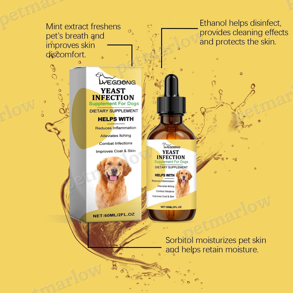 Herbal Yeast Supplement for Pet Skin Care – view 2